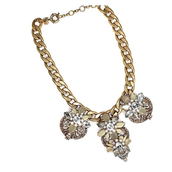J. Crew Jewelry - J. Crew Neutral Crystal Statement Necklace